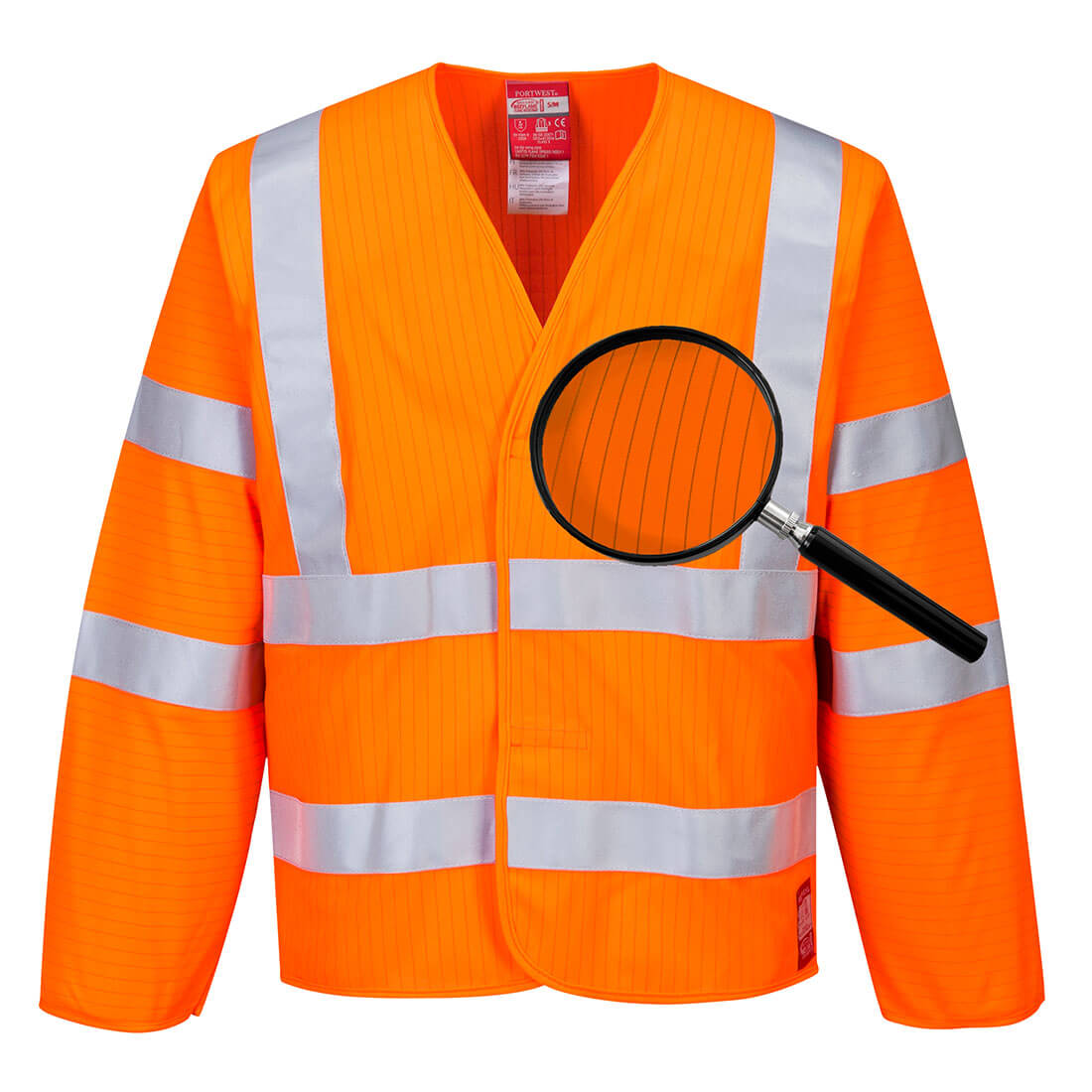 Portwest - Hi-Vis Anti Static Jacket - Flame Resistant