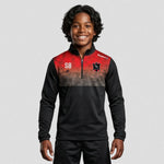model wearing Hartford Football Club Custom 1/4 Zip Sweat Training Top – Junior