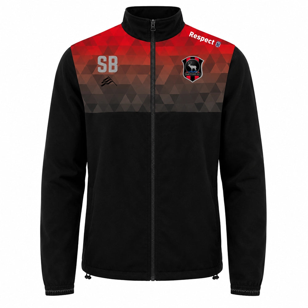 front view of Hartford Football Club Custom Track Top – Adult