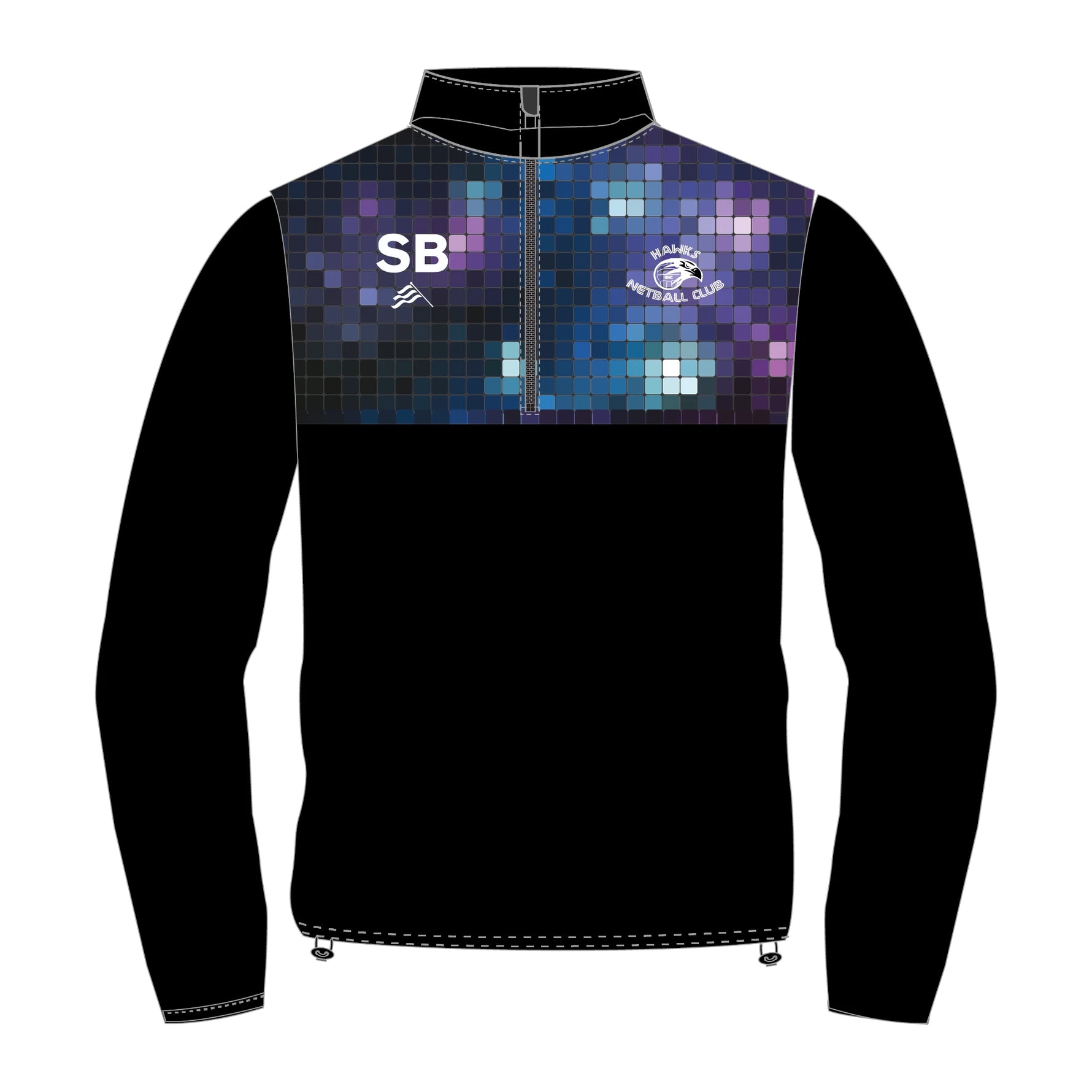 Hawks Netball Club 1/4 Zip Top – Adult