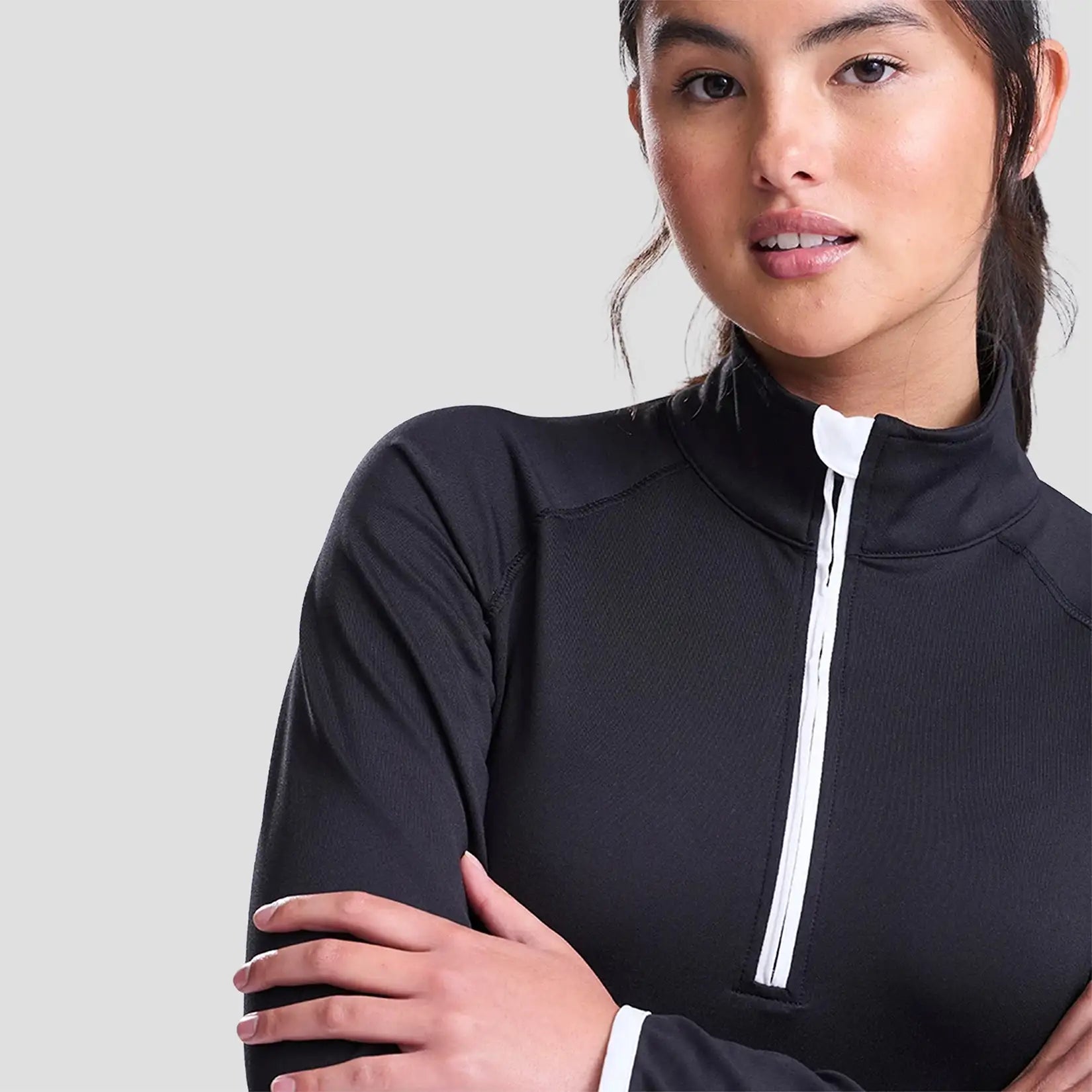 AWDis Ladies Cool Half Zip Sweat Top JC036
