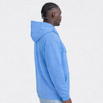 Person wearing a blue AWDis JH001 College Hoodie
