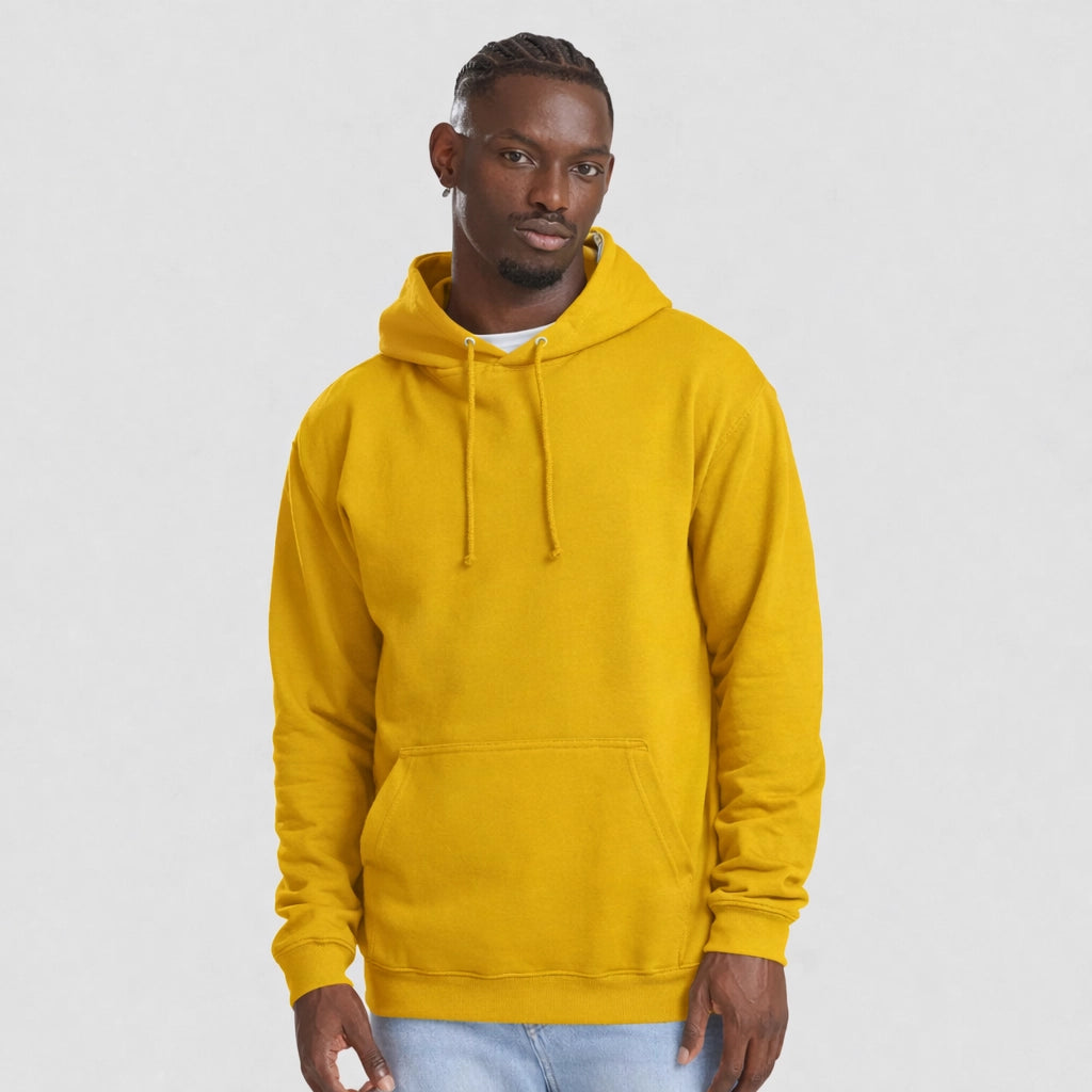 Man wearing a AWDis JH001 College Hoodie