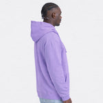 Person wearing a purple AWDIS Just Hoods JH001