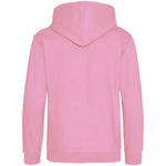 Candy Floss Pink AWDIS Just Hoods JH001 College Hoodie on a white background