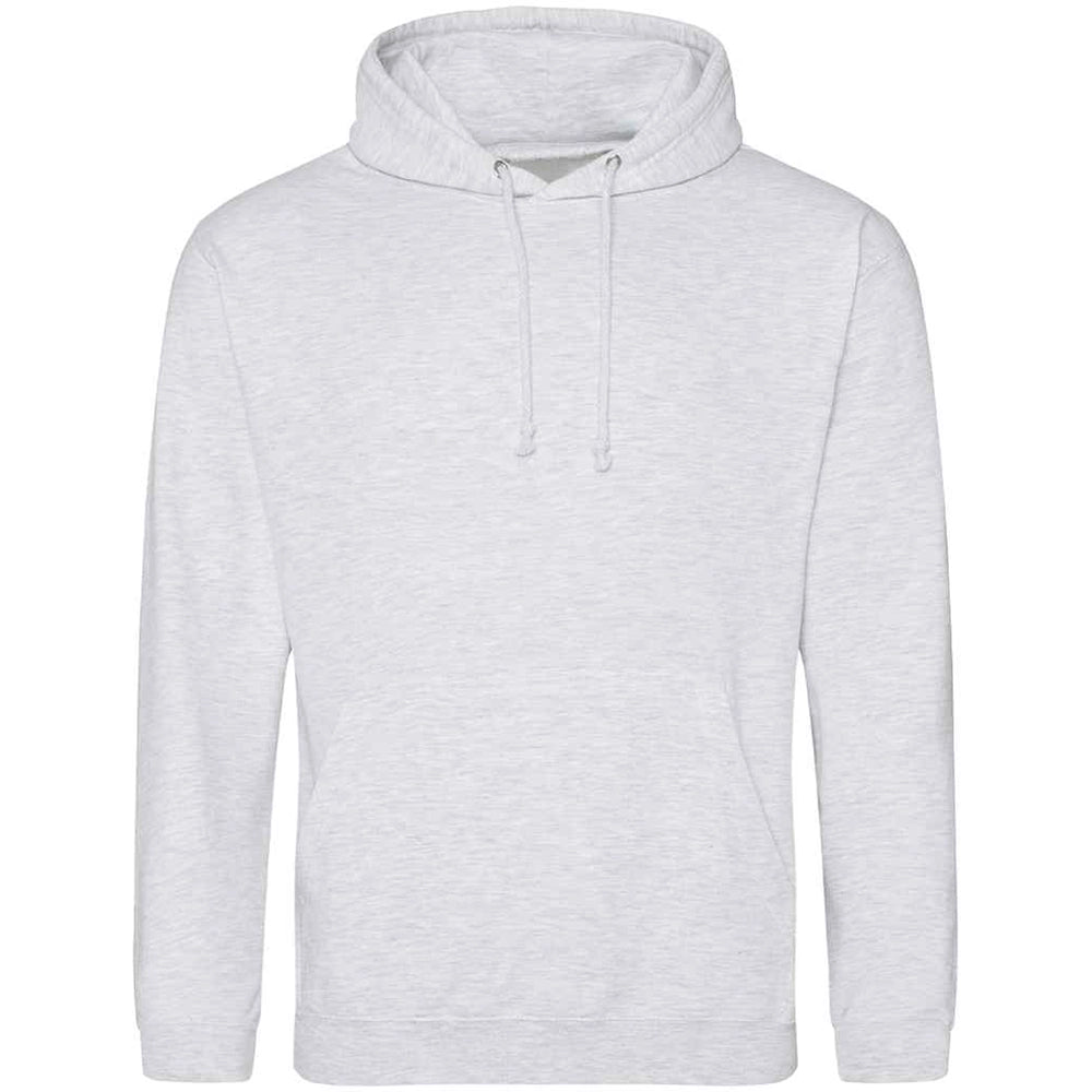Ash Grey AWDIS Just Hoods JH001 College Hoodie on a white background