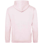 Baby Pink AWDIS Just Hoods JH001 College Hoodie on a white background