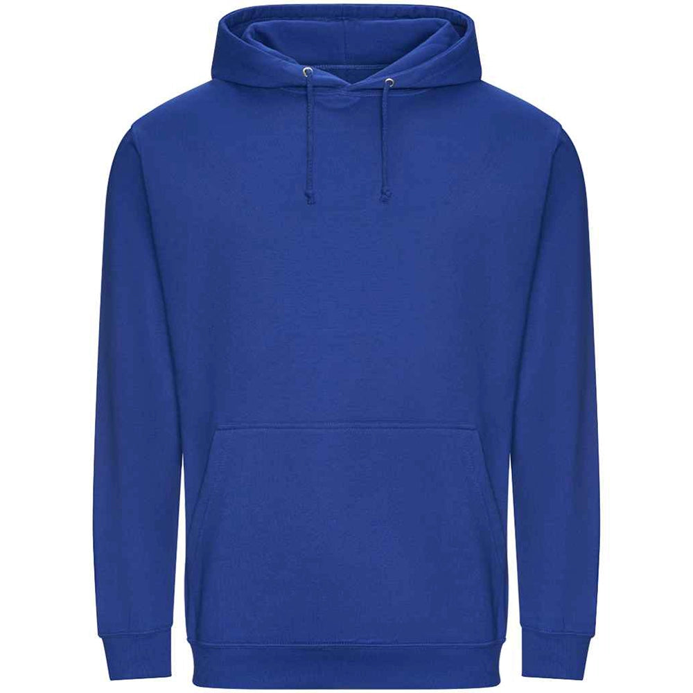 Bright Royal Blue AWDIS Just Hoods JH001 College Hoodie on a white background