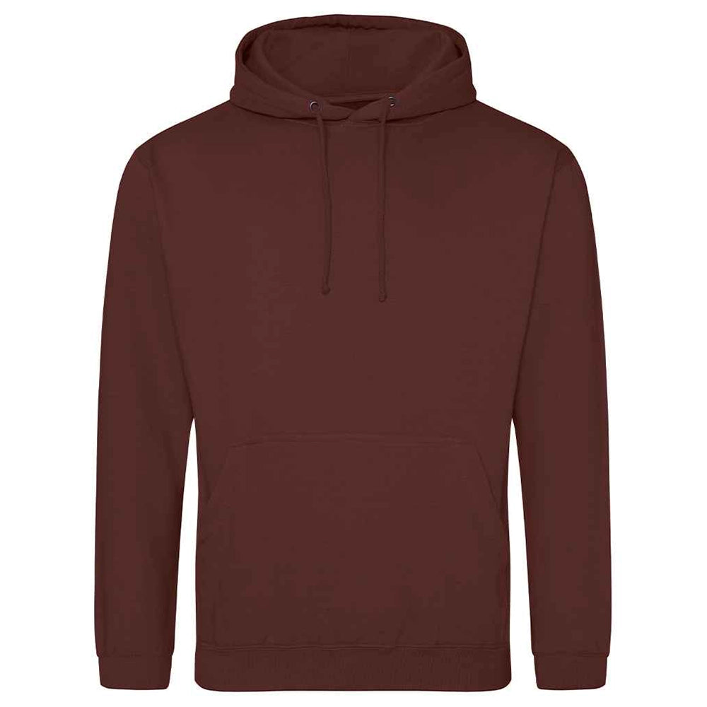 Caramel Fudge AWDIS Just Hoods JH001 College Hoodie on a white background