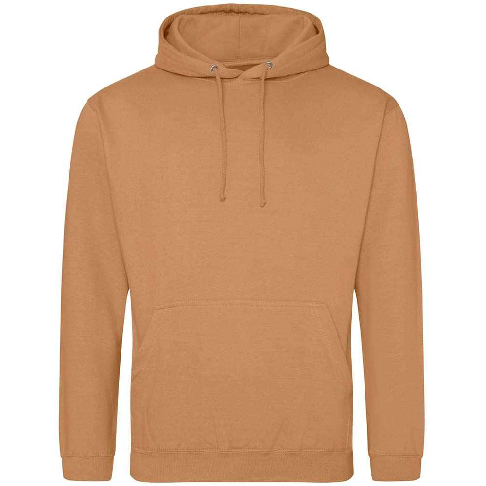 Caramel Latte AWDIS Just Hoods JH001 College Hoodie on a white background