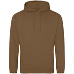 Caramel Toffee AWDIS Just Hoods JH001 College Hoodie on a white background