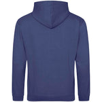 Denim Blue AWDIS Just Hoods JH001 College Hoodie shown from the back on a white background