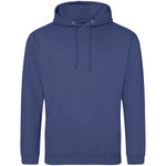 Denim Blue AWDIS Just Hoods JH001 College Hoodie on a white background