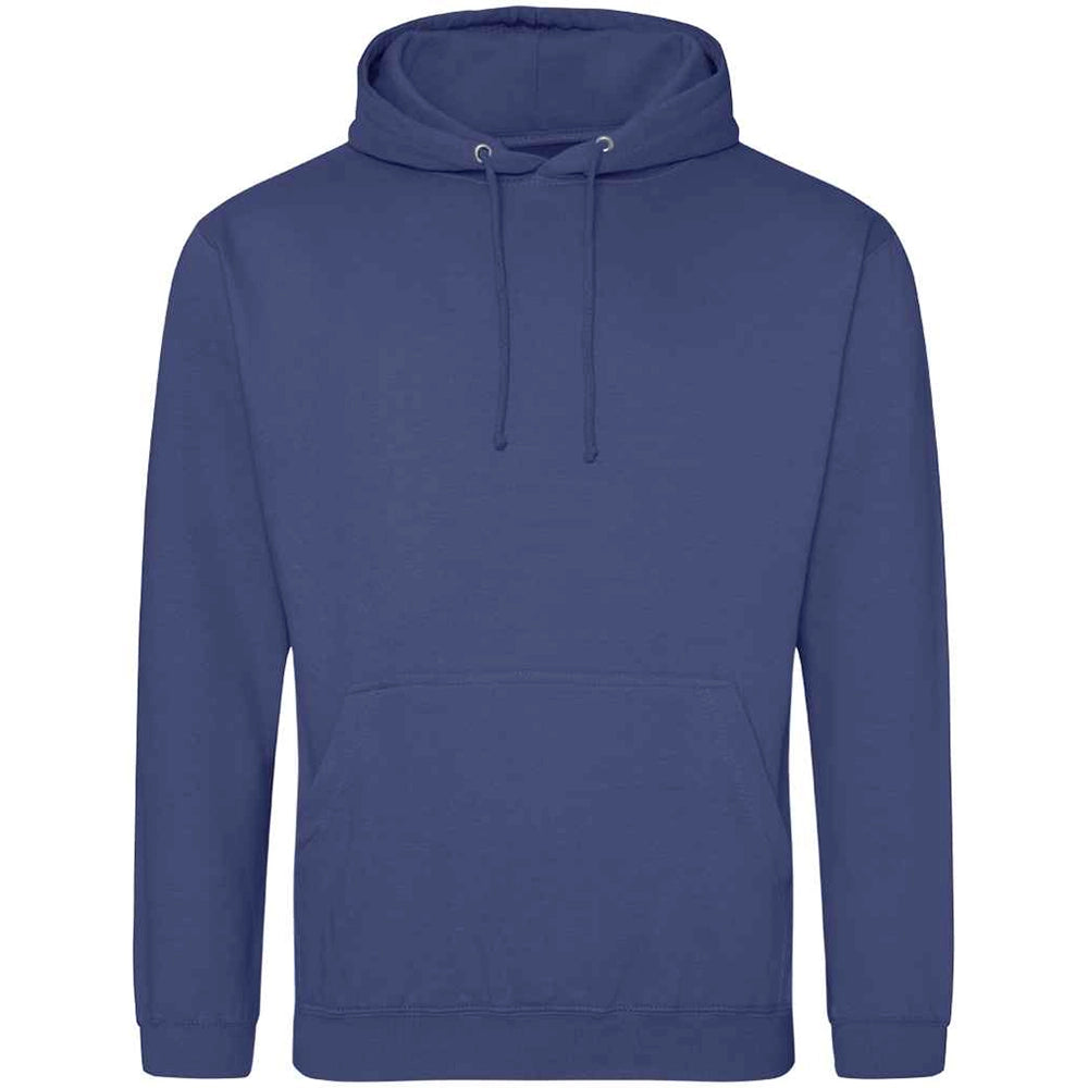Denim Blue AWDIS Just Hoods JH001 College Hoodie on a white background