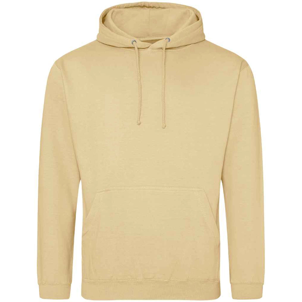 Desert Sand AWDIS Just Hoods JH001 College Hoodie on a white background