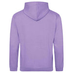 Dusty Lilac AWDIS Just Hoods JH001 College Hoodie shown from the back on a white background
