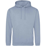 Dusty Blue AWDIS Just Hoods JH001 College Hoodie on a white background
