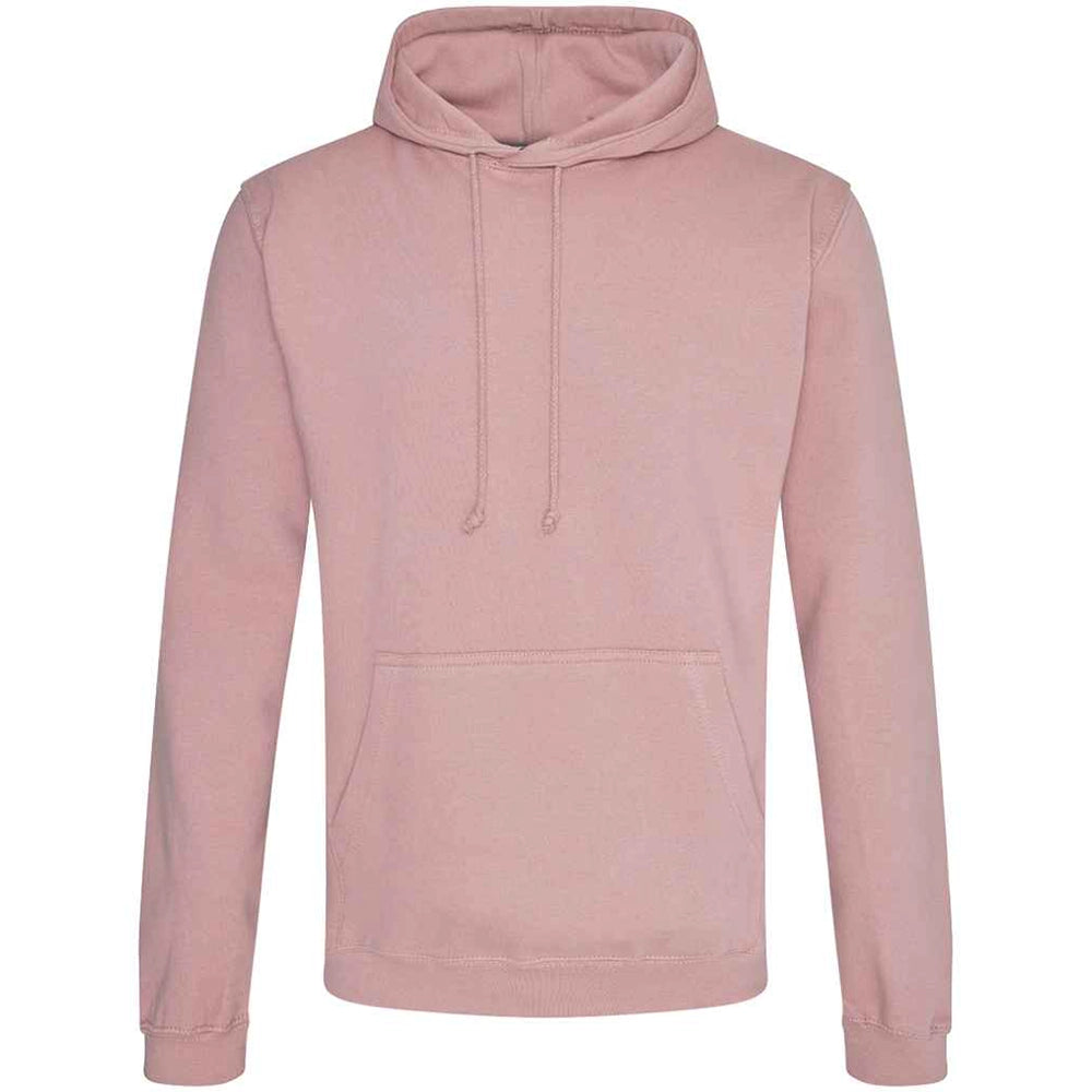 Dusty Pink AWDIS Just Hoods JH001 College Hoodie on a white background