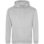 Heather Grey AWDIS Just Hoods JH001 College Hoodie on a white background