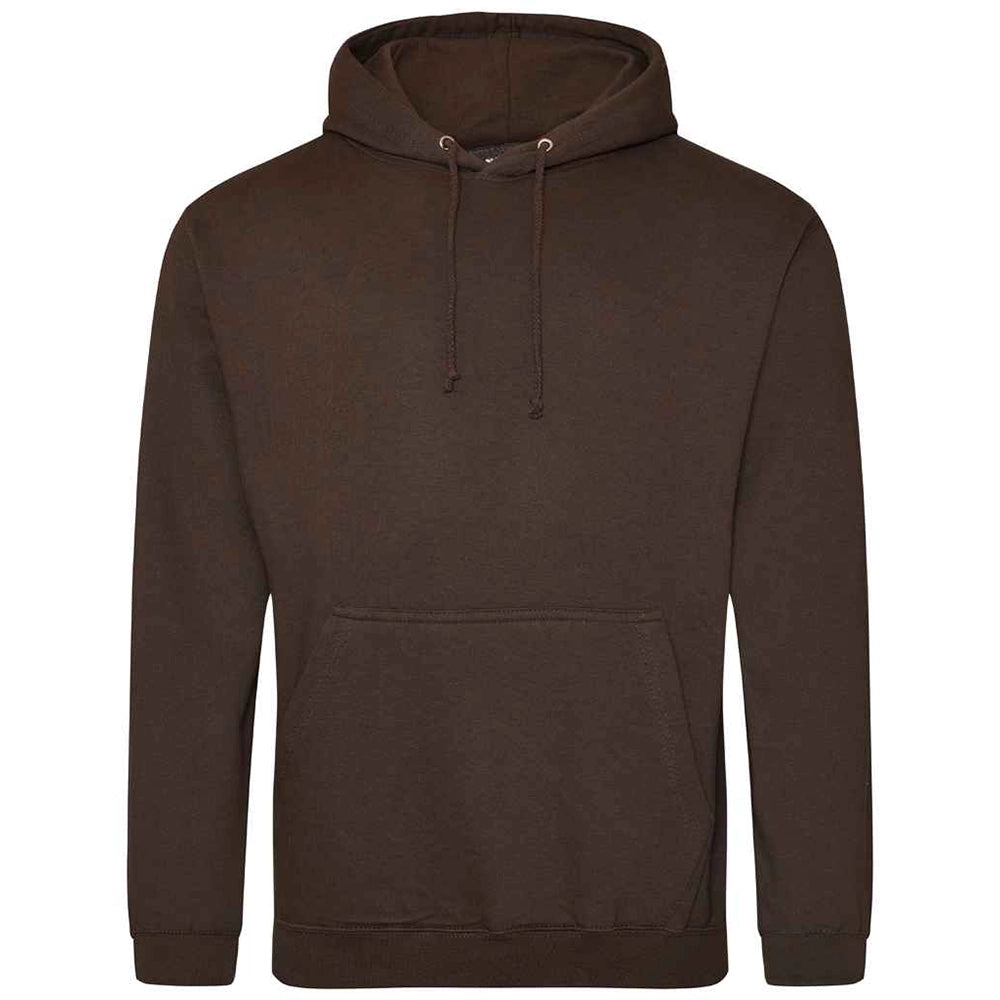 Hot Chocolate AWDIS Just Hoods JH001 College Hoodie on a white background