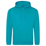 Lagoon Blue AWDIS Just Hoods JH001 College Hoodie on a white background