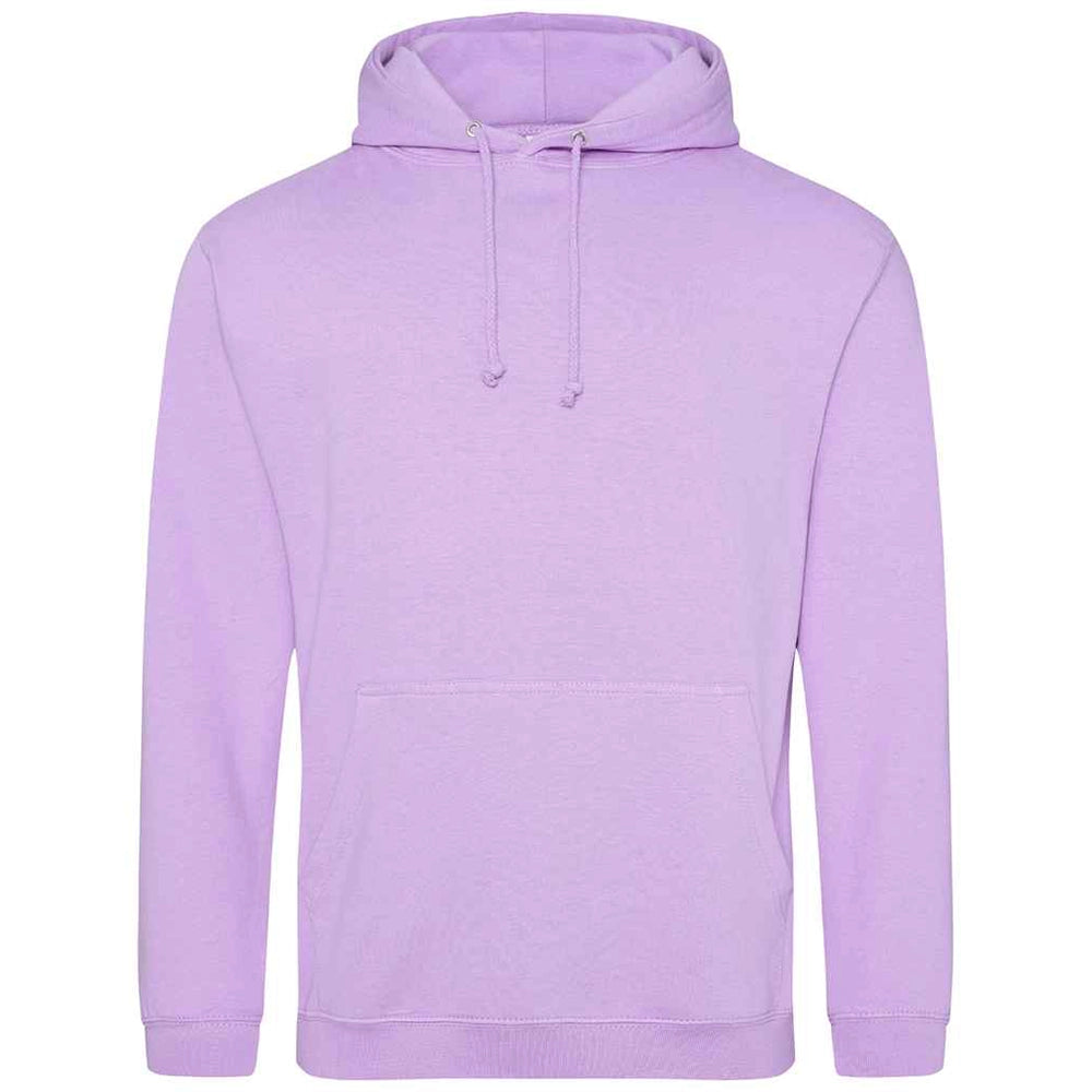 Lavender AWDIS Just Hoods JH001 College Hoodie on a white background