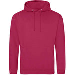 Lipstick Pink AWDIS Just Hoods JH001 College Hoodie on a white background