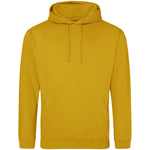Mustard AWDIS Just Hoods JH001 College Hoodie on a white background