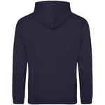 New French Navy AWDIS Just Hoods JH001 College Hoodie on a white background
