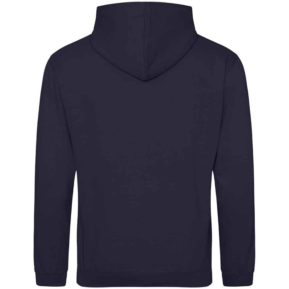 New French Navy AWDIS Just Hoods JH001 College Hoodie on a white background