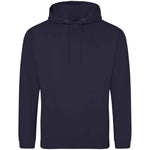 New French Navy AWDIS Just Hoods JH001 College Hoodie on a white background