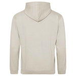 Natural Stone AWDIS Just Hoods JH001 College Hoodie shown from the back on a white background