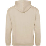 Nude AWDIS Just Hoods JH001 College Hoodie shown from the back on a white background