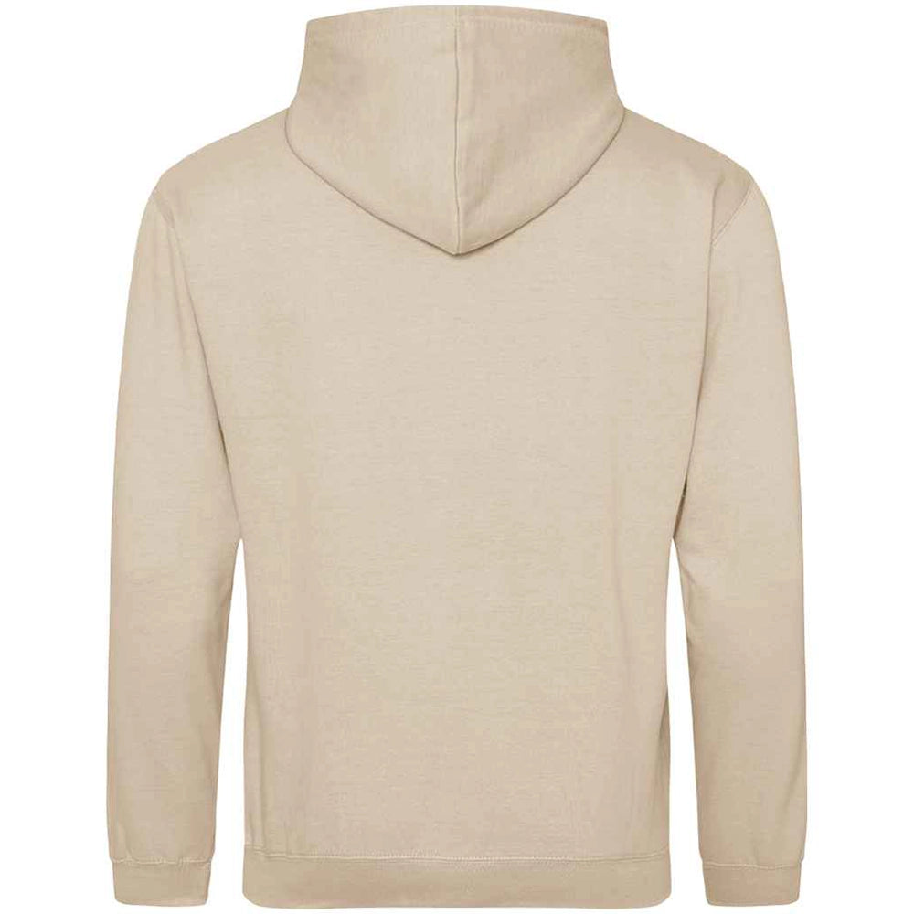 Nude AWDIS Just Hoods JH001 College Hoodie shown from the back on a white background