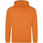 Orange Crush AWDIS Just Hoods JH001 College Hoodie on a white background