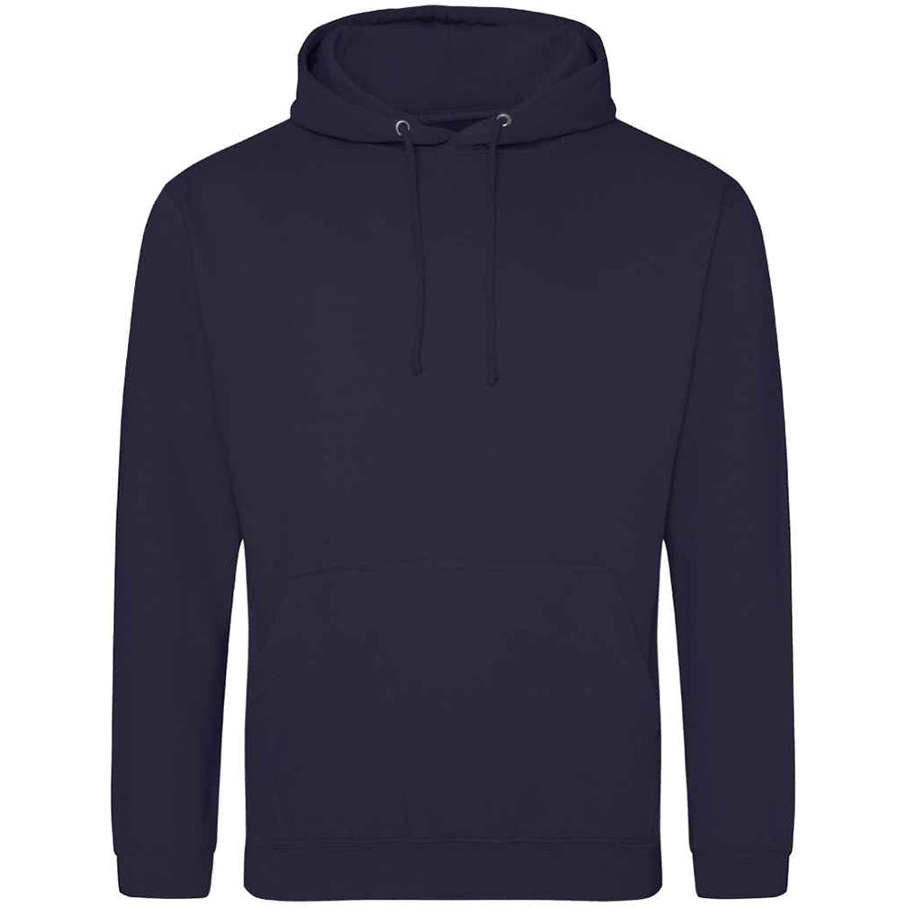 Oxford Navy AWDIS Just Hoods JH001 College Hoodie on a white background