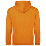 Pumpkin Pie AWDIS Just Hoods JH001 College Hoodie shown from the back on a white background
