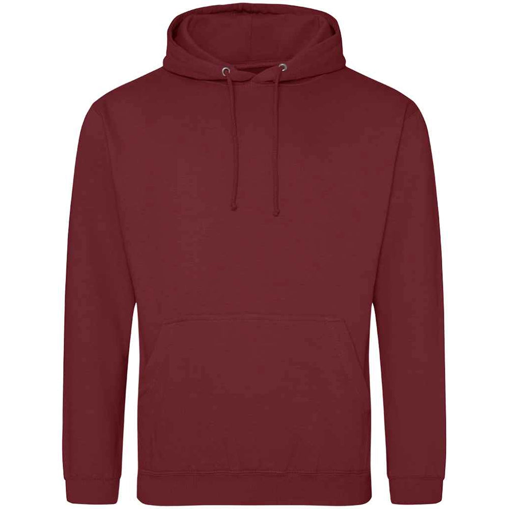 Red Hot Chilli AWDIS Just Hoods JH001 College Hoodie on a white background