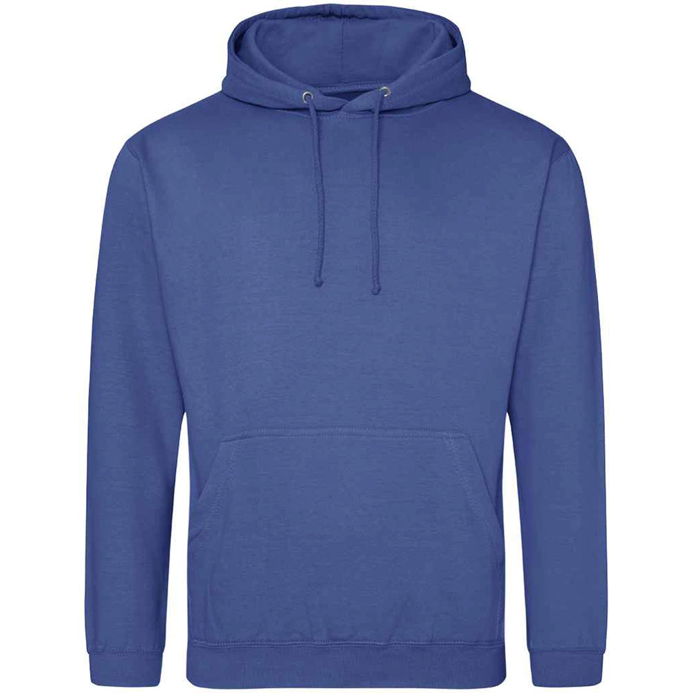 Royal Blue AWDIS Just Hoods JH001 College Hoodie on a white background