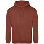 Red Rust AWDIS Just Hoods JH001 College Hoodie on a white background