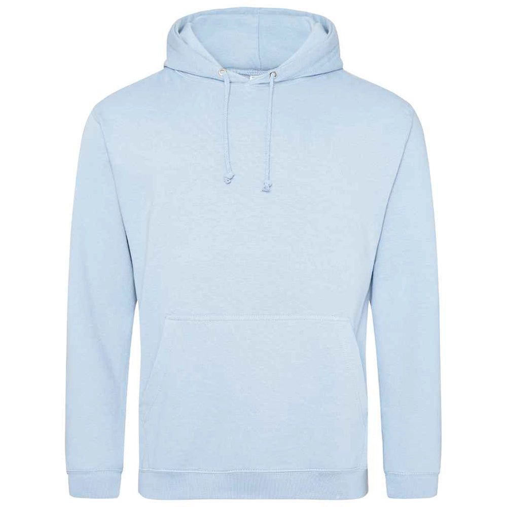 Sky Blue AWDIS Just Hoods JH001 College Hoodie on a white background