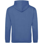 Tropical Blue AWDIS Just Hoods JH001 College Hoodie shown from the back on a white background