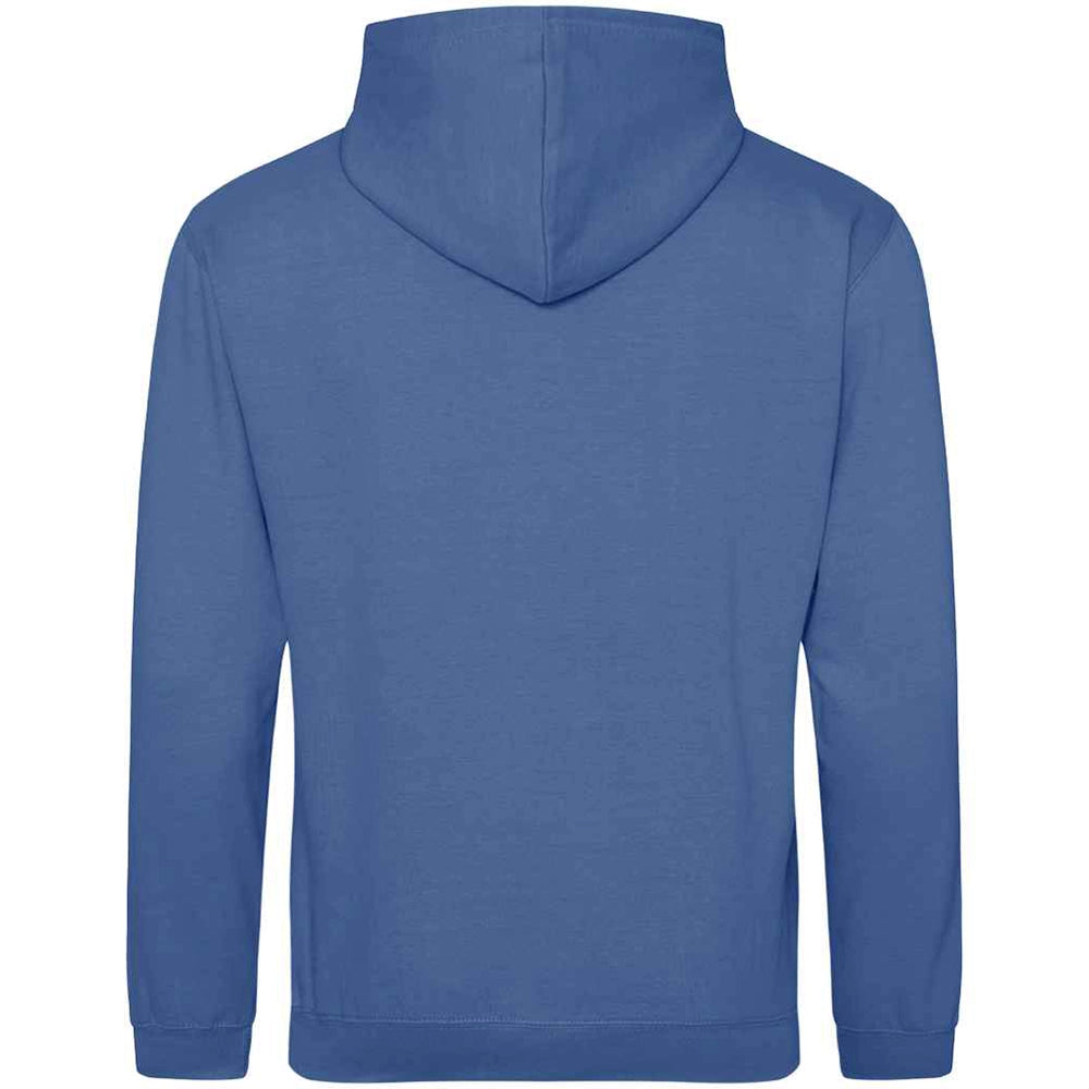 Tropical Blue AWDIS Just Hoods JH001 College Hoodie shown from the back on a white background