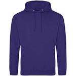 Ultra Violet AWDIS Just Hoods JH001 College Hoodie on a white background