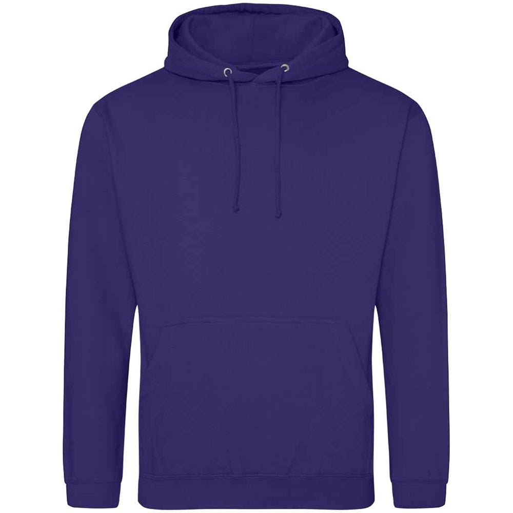 Ultra Violet AWDIS Just Hoods JH001 College Hoodie on a white background