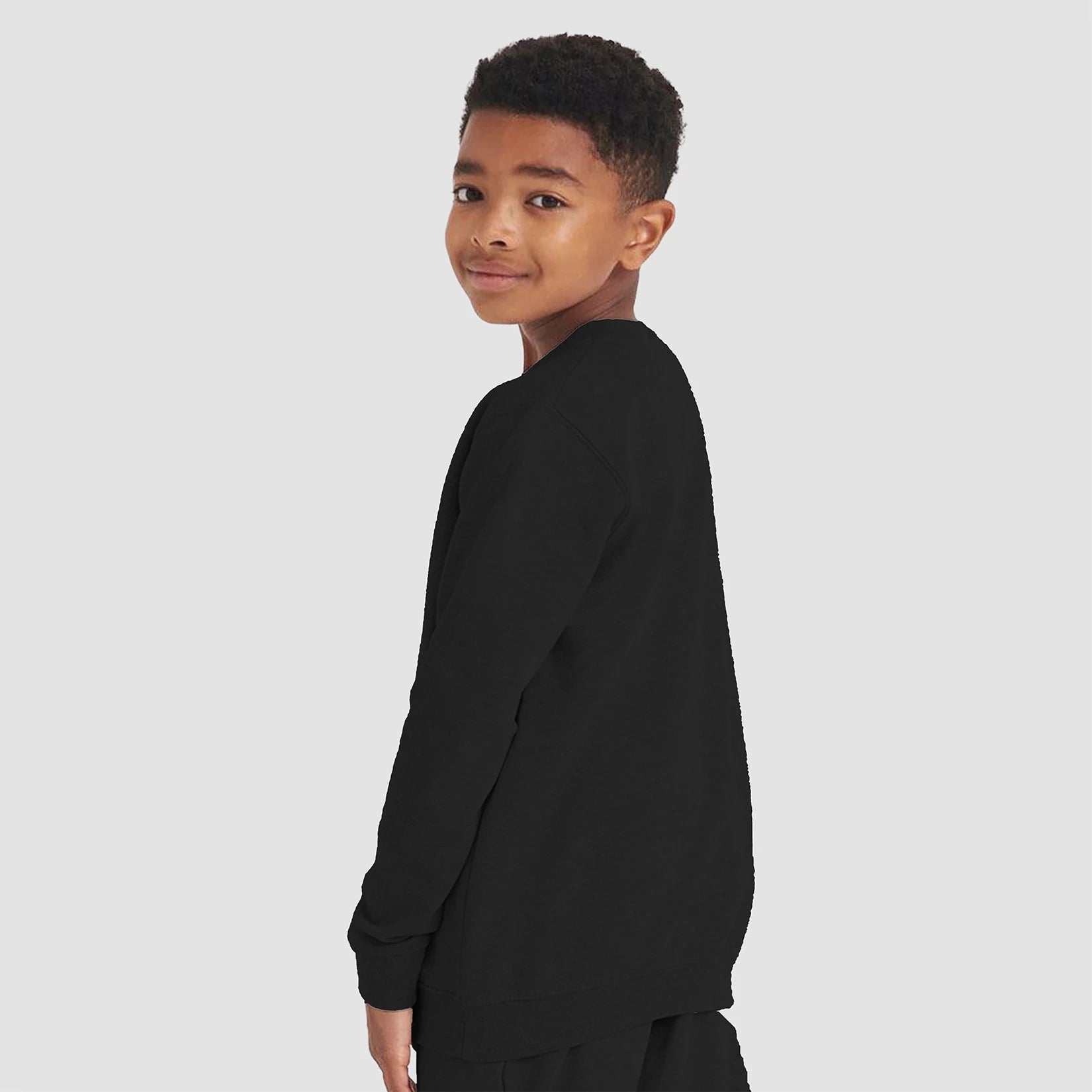 Model wearing the Winsford ASC Premium Sweat – Juniors JH030B