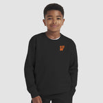 Model wearing the Winsford ASC Premium Sweat – Juniors JH030B