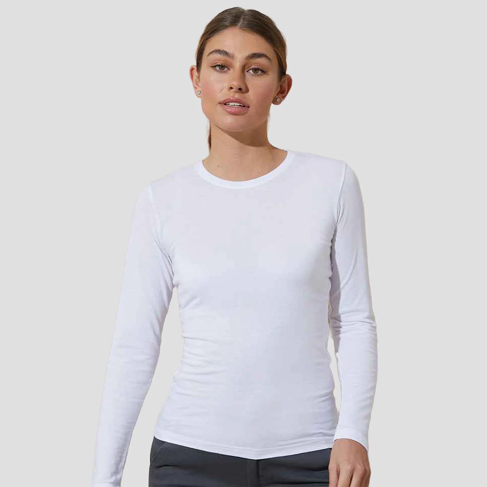 AWDis Ladies Long Sleeve Tri-Blend T-Shirt JT002F