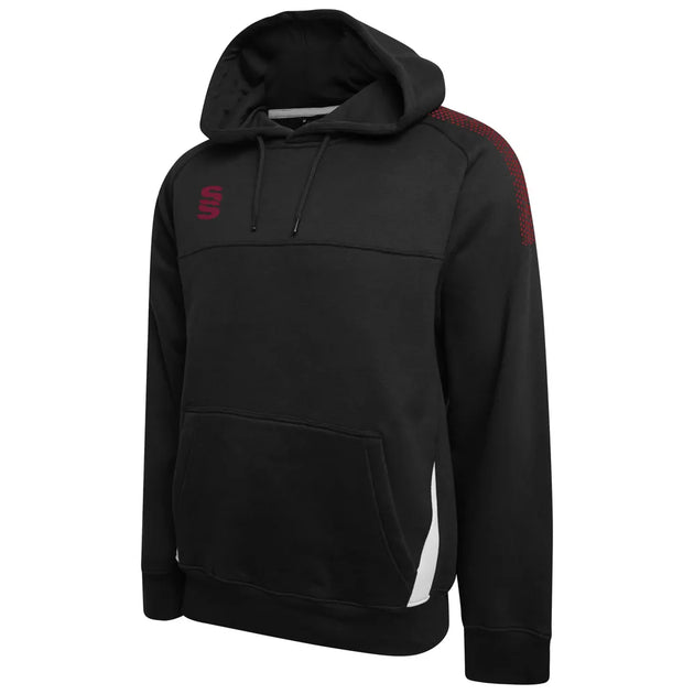 DU367 BLACK MAROON DOTS
