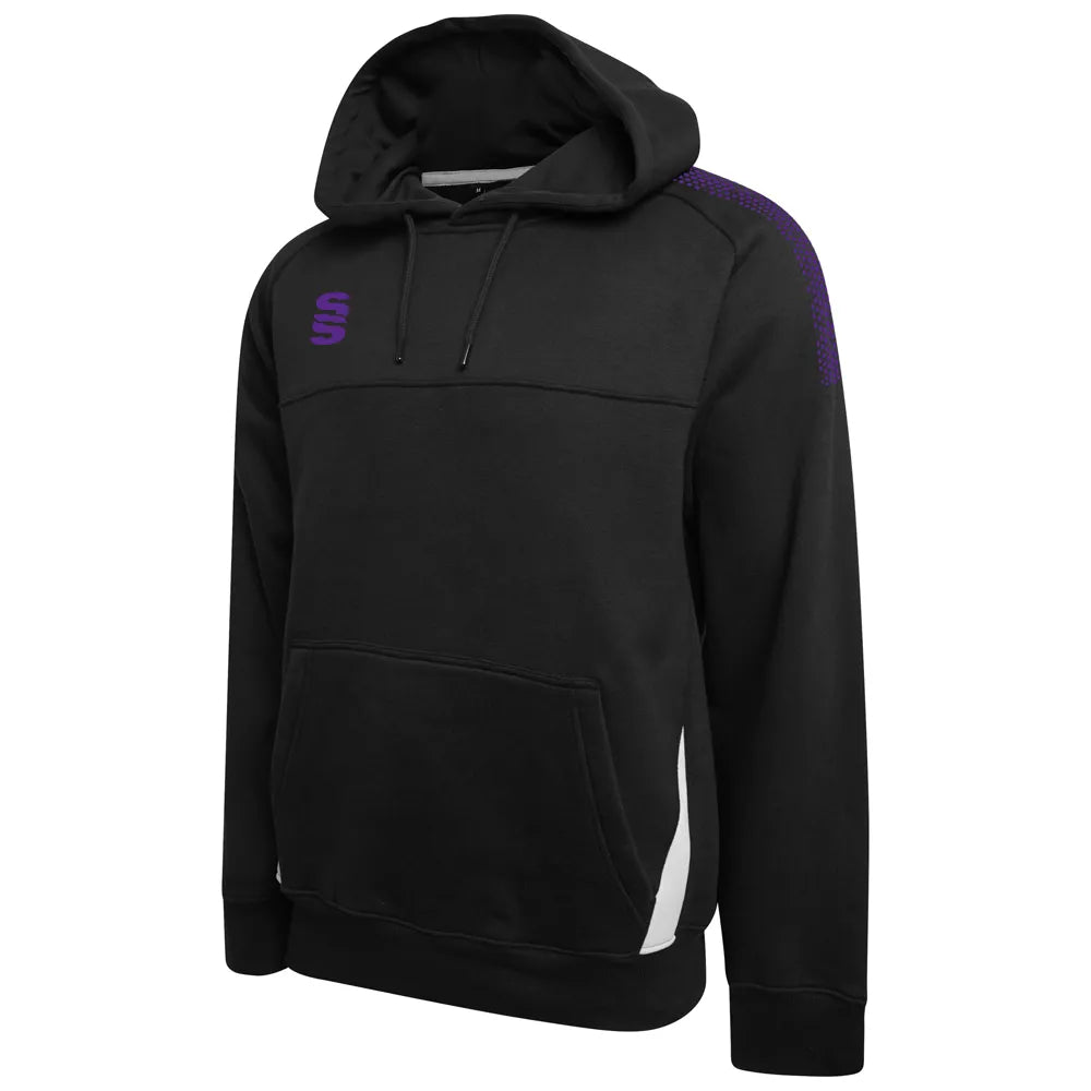 DU367 BLACK PURPLE DOTS